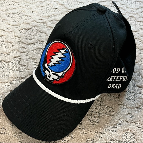🐢 '25 Grateful Dead Band Good Ole' GD Skeleton Side New Snap Back Stealy Hat - Picture 1 of 12